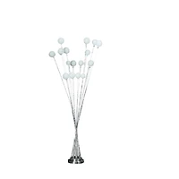 Streamdale Silver Chrysanthe Chrome Led Floor Lamp