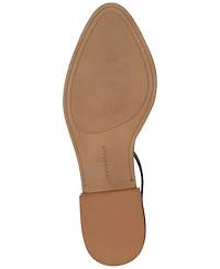 Lucky Brand Women's Maliya Crochet Woven Two-Piece Ankle-Strap Block-Heel Pumps