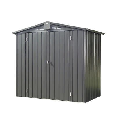 Streamdale Metal Garden Shed for Outdoor Storage, 6.5'X 4.2', with Lockable Door