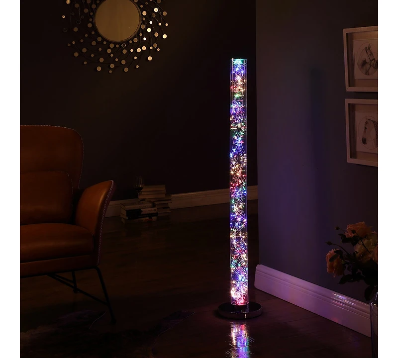 Streamdale Namiri Multi-Colored Led Column Floor Lamp with Remote