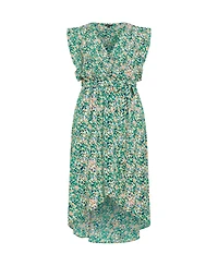 City Chic Plus Ditsy Wrap Dress