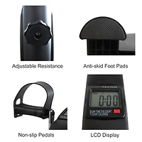 Streamdale Mini Exercise Bike with Electronic Display - 120Kg Capacity