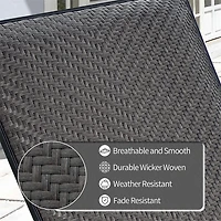 Streamdale Set of 2 Outdoor Wicker Chaise Lounge Chairs