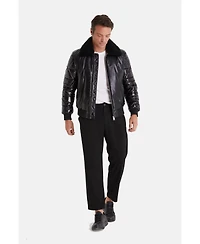 Furniq Uk Men's Quilted Jacket, Black