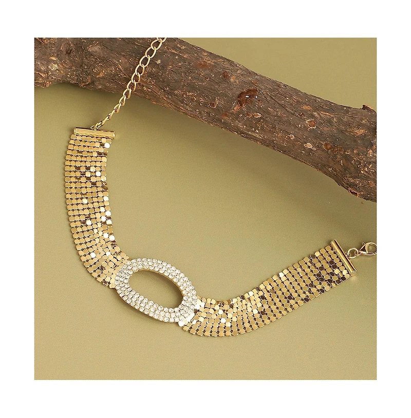 Sohi Women's Bling Choker Necklace