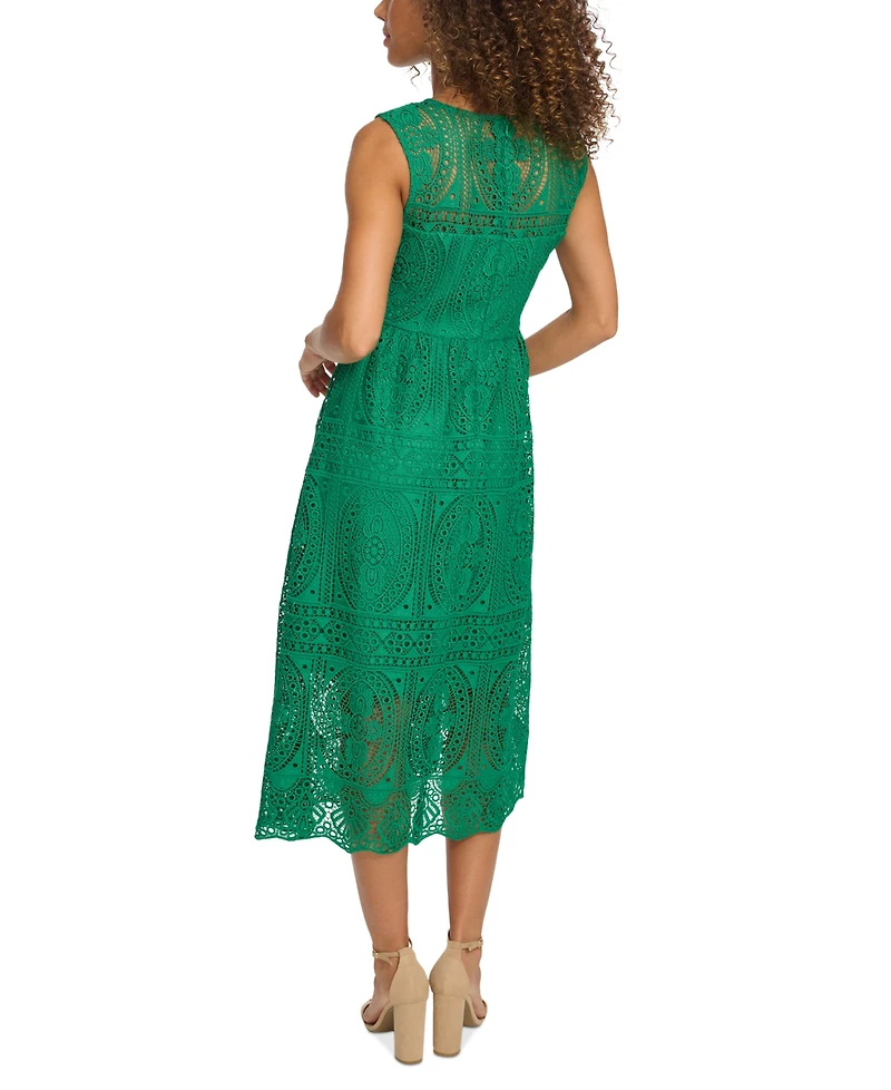 kensie Women's Lace Midi Dress