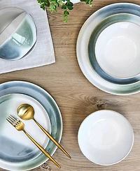 Sango Sittera Color Block Reactive 12 Pc. Dinnerware Set, Service for 4