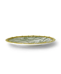 Q Squared Zen Bamboo Leaf Dinner Plates, Set of 4