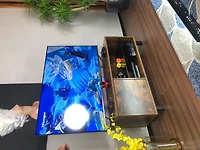 Rustic Brown Tv Console With Push-To-Open Storage Cabinet For Tv Up To 65In Wood & Glass