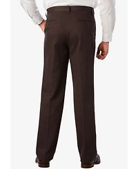 KingSize Big & Tall Relaxed Fit Wrinkle-Free Expandable Waist Plain Front Pants