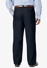 KingSize Big & Tall Relaxed Fit Wrinkle-Free Expandable Waist Pleated Pants