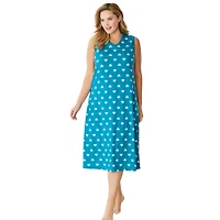 Dreams & Co. Women's Long Sleeveless Sleepshirt