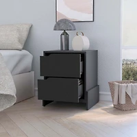 Streamdale Ralston 2-Drawer Nightstand In Black