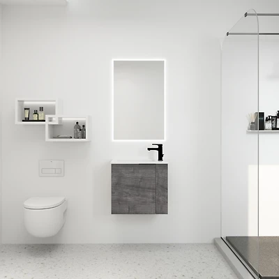 Streamdale 22" Floating Bathroom Vanity with Sink & Soft Close Door