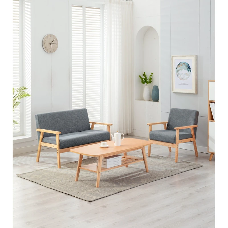Streamdale Bahamas Coffee Table Loveseat Chair Set