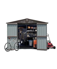 Streamdale Metal Outdoor Storage Shed 8.2' x 6.2' with Double Doors