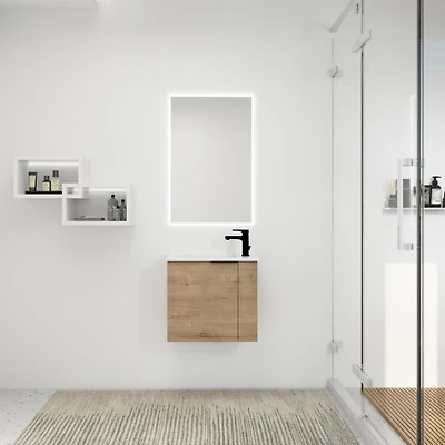 Streamdale 22" Floating Bathroom Vanity with Sink & Soft Close Door