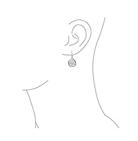 Bling Jewelry Oval Disc Tree of Life Dangle Earrings 14K Rose Gold Plated Sterling Silver