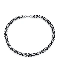 Bling Jewelry Mechanic Byzantine Punk Rocker Jewelry Set Urban Biker Necklace & Bracelet