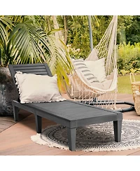 Slickblue Outdoor Recliner Chair with 5-Position Adjustable Backrest