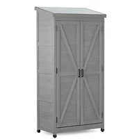 Streamdale Garden Shed with Metal Top and Wood Frame