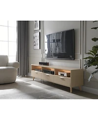 Streamdale Furniture Modern Led Tv Stand with Storage Console