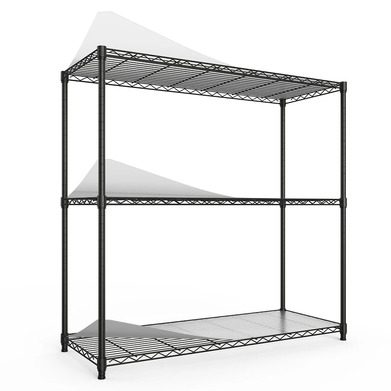 Streamdale Furniture Heavy Duty Adjustable Wire Shelving - 1050 Lbs Capacity