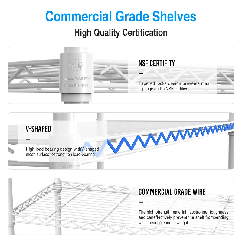 Streamdale Adjustable Heavy Duty Metal Garage Shelves
