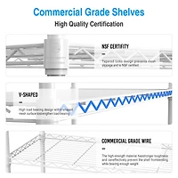 Streamdale Adjustable Heavy Duty Metal Garage Shelves
