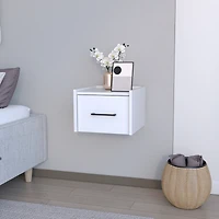 Simplie Fun Floating Nightstand Calion, Bedroom, White