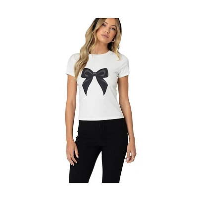 Edikted Women's Tied Up T Shirt