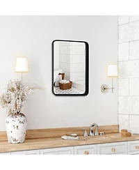30''X22''Wall Mount Bathroom Mirror Rectangular Vanity Mirror Vertical Horizontal