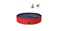 Slickblue 55" Pvc Outdoor Foldable Pet and Kids Swimming Pool