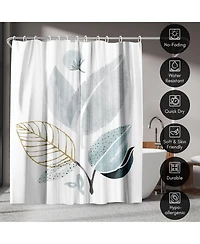 71x74 Botanical Shower Curtain - Forest Friends by Modern Tropical