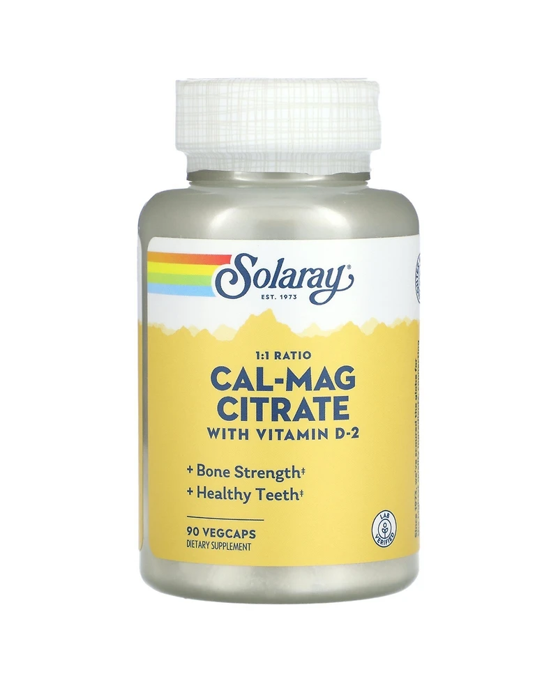 Solaray Cal-Mag Citrate with Vitamin D-2