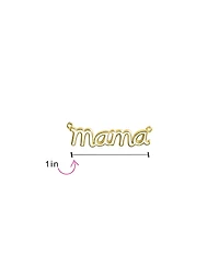 Bling Jewelry Name Plated Talk Station Pendant Mama Word Necklace Mother Wife Sterling Silver