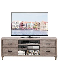 70-Inch Modern Tv Stand Mid-Century Entertainment Center with Storage for 65"/75" TVs