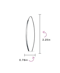 Bling Jewelry Delicate Minimalist Modern Long Thin Line Linear Threader Earrings Sterling Silver