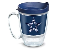 Tervis Nfl Dallas Cowboys - Legend Made in Usa Double Walled Insulated Tumbler Travel Cup Keeps Drinks Cold & Hot, 16oz Mug with Handle, Classic