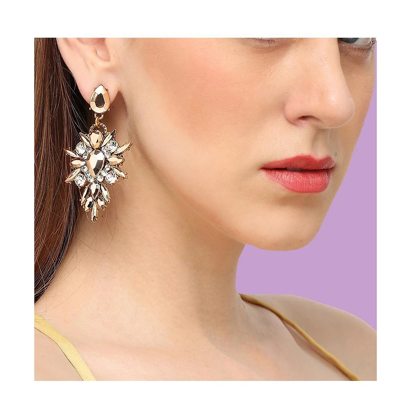Sohi Women's Royal Drop Earrings