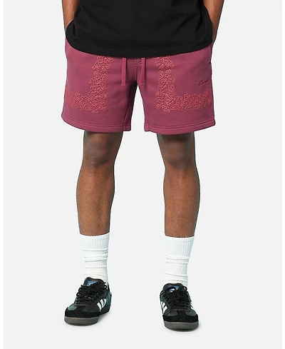 Carre Men's Botanical Sweat Shorts - XXXLarge, Red