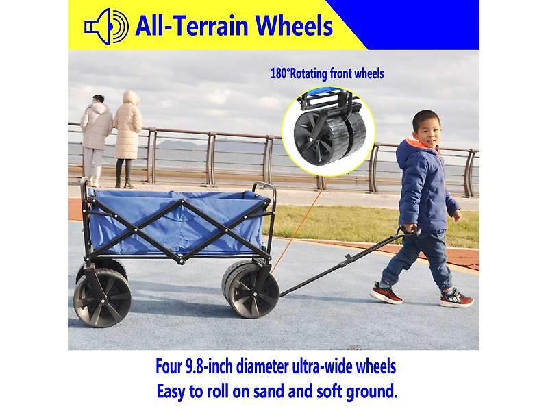 Streamdale Furniture Folding Wagon Garden Shopping Beach Cart