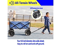 Streamdale Furniture Folding Wagon Garden Shopping Beach Cart