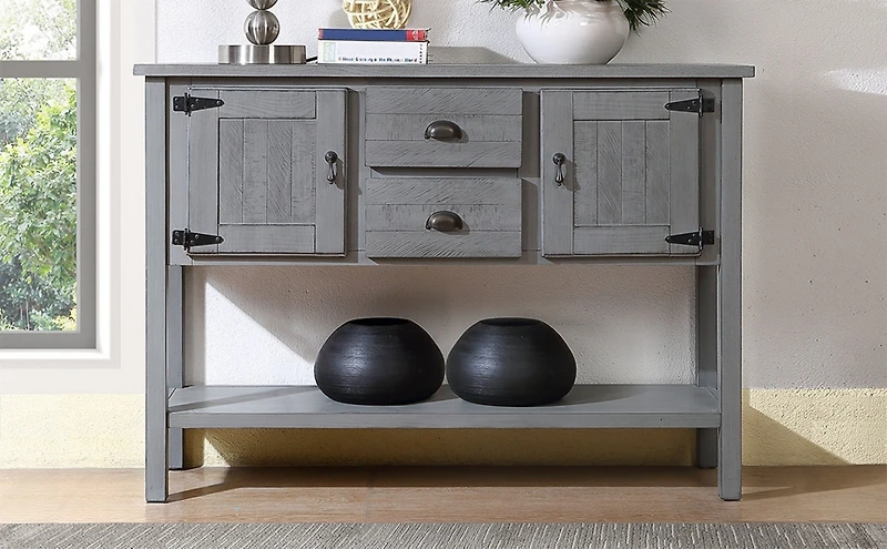 Streamdale 48" Solid Wood Console Table with 3 Drawers