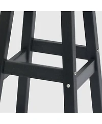 WestinTrends 29" Hdpe Outdoor Patio Square Bar Stools (Set of