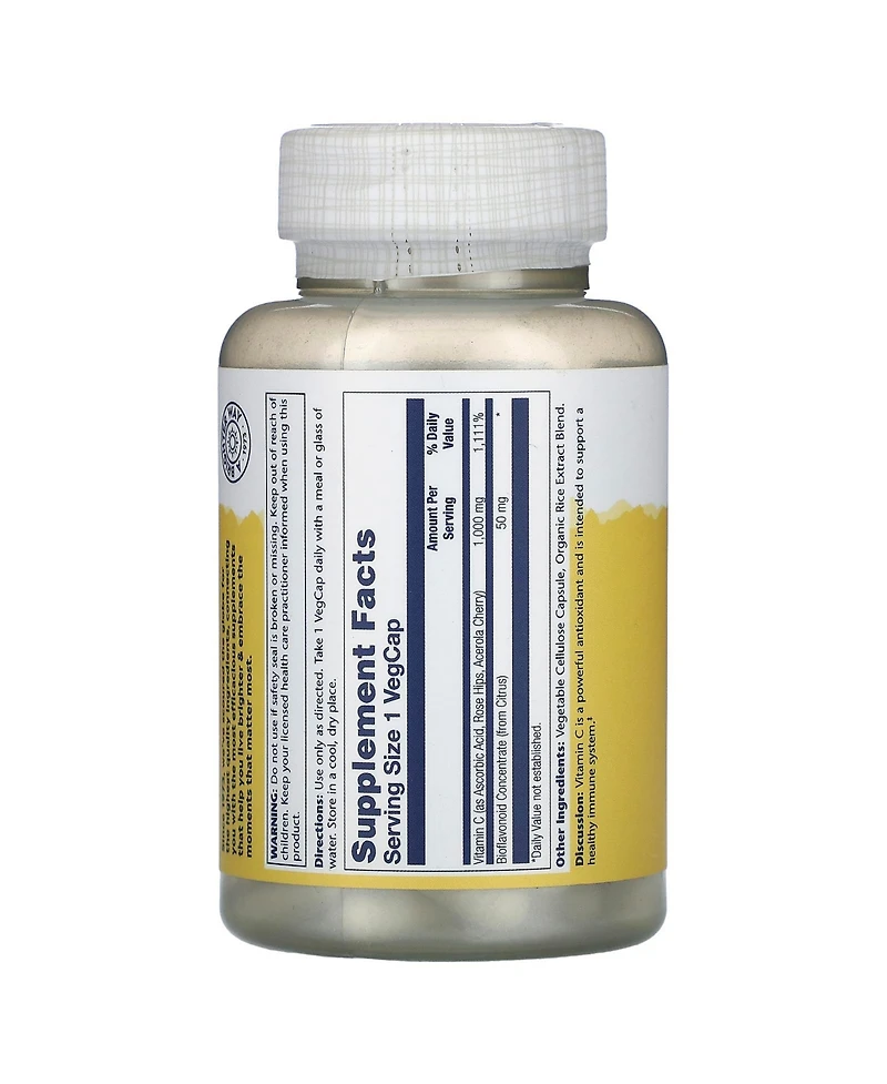 Solaray Vitamin C with Bioflavonoid Concentrate 1 000 mg