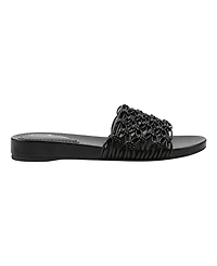 Bandolino Women's Melly Knotted Upper Flat Slide Sandals