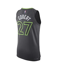 Jordan Men's Rudy Gobert Anthracite Minnesota Timberwolves Authentic Player Jersey - Statement Edition