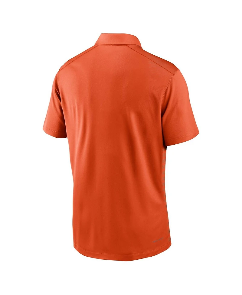 Nike Men's Orange Clemson Tigers 2024 Early Season Coaches Sideline Performance Polo