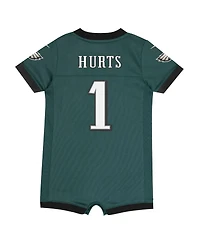 Nike Newborn and Infant Boys and Girls Jalen Hurts Midnight Philadelphia Eagles Game Romper Jersey